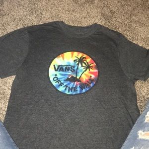 Vans Charcoal Skater Skirt with Tie-Dye Logo